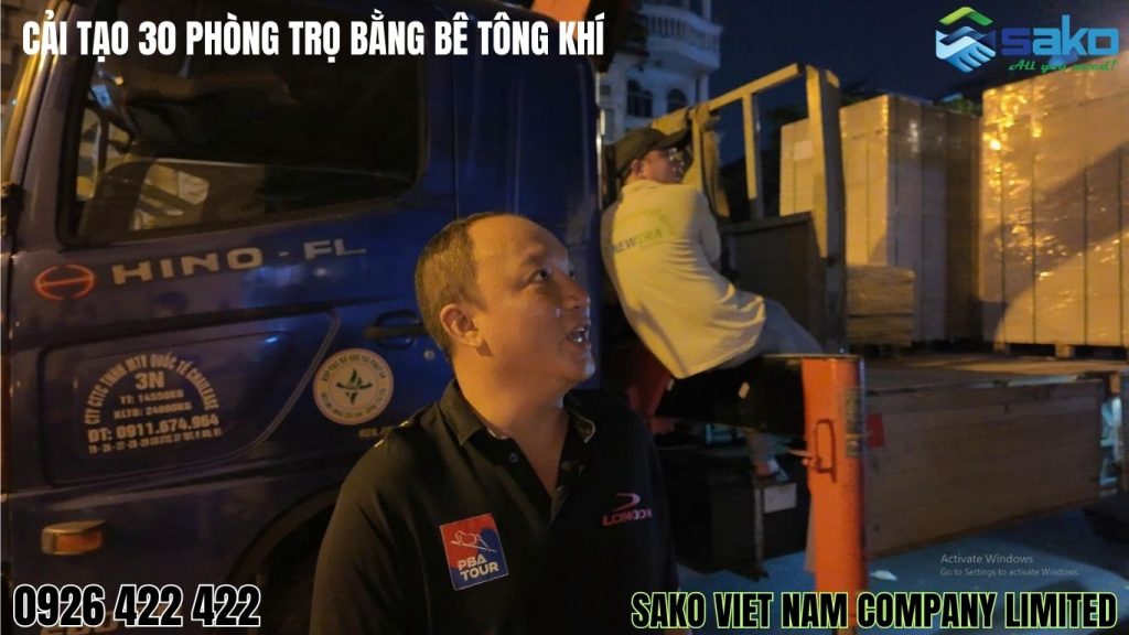 Gạch AAC xây nhà trọ tại 48, đường Phạm Ngũ Lão, Gò Vấp