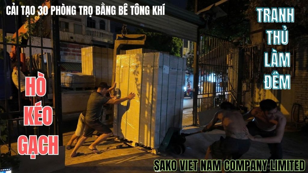 Gạch AAC xây nhà trọ tại 48, đường Phạm Ngũ Lão, Gò Vấp